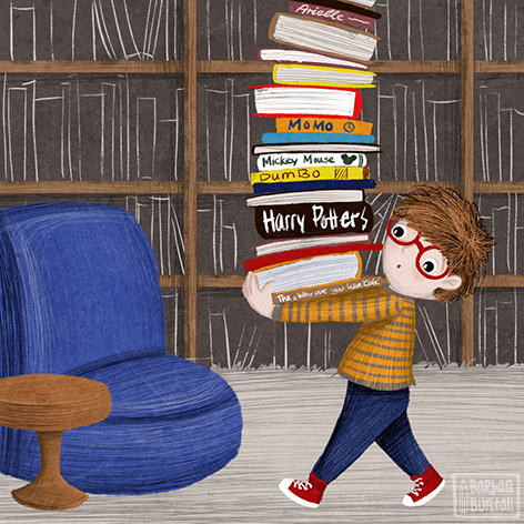 Daniel macht sich auf die Suche,<br/>nach seinem neuen Lieblingsbuche.<br/>Vielleicht dauert´s die ganze Nacht,<br/>doch beim Lesen sein Herz lacht.